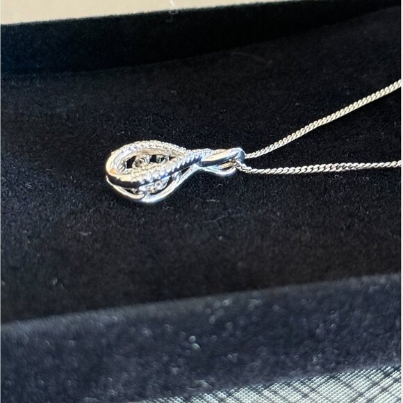 Kay Jewelers Silver Infinity Pendant Necklace - Picture 4 of 7